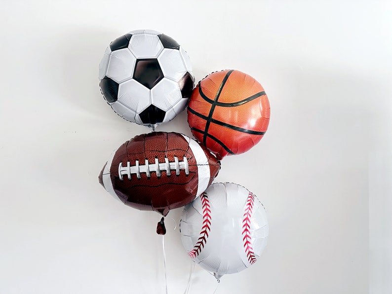 Sports Balloon Set All-Star Party Decor Sports Balloons image 1