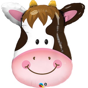 Cow Farm Animal Balloon | Farm Party Decor | Barnyard Party Props | Cow Party Decoration | Farm Birthday Party Decor | Farm Balloons