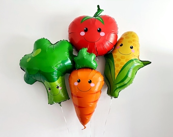 Farm Stand Balloon, Farmers Market Party Decor, Farmers Market Balloons, Tomato Balloon, Broccoli Balloon, Carrot Balloon, Corn Balloon