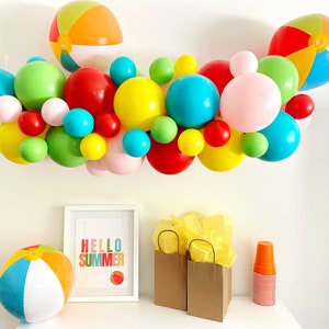 Pool Party Decorations | Beach Themed Party | Summer Birthday | Pool Party Props | Summer Beach Party Decor | Balloon Arch Kit