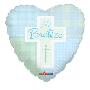 Mi Bautizo Balloon, Baptism Balloon Blue, Christening Celebration, Religious Balloon, Mi Bautizo Decor, Mi Bautizo