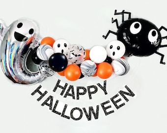 Halloween Party | Happy Halloween Party Decor with Balloons | Halloween Party Decorations | Spooky Decor | COL148