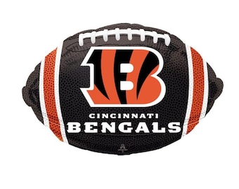 Bengals Balloon 18" | Football Party Decor | Sports Balloon | Tailgate Decor | Football Birthday Photo Prop | BAL238
