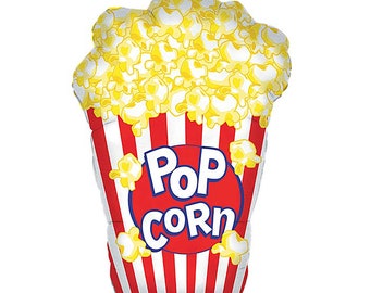 Popcorn Balloon, Movie Themed Party Décor, Concession Stand Prop, Carnival Party Décor