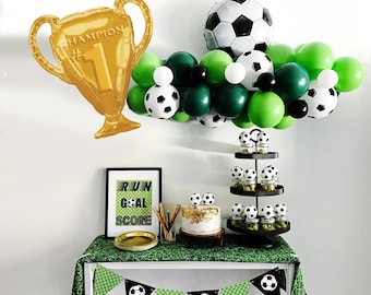 Soccer Party | Soccer Birthday | Soccer Party Decorations | World Cup Balloon Decorations | COL065