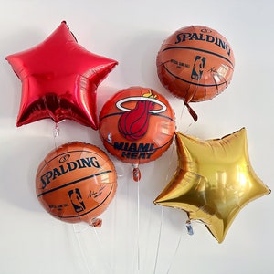 Heat Basketball Decorations, Basketball Party, Game Day Balloons, Basketball Banquet Decorations COL400