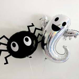 Halloween Luftballons | Geist und Spinne Luftballons | Halloween-Partydekorationen | Gruseliger Geist Dekor |  Halloween-Foto-Requisite Spinnen Ballon