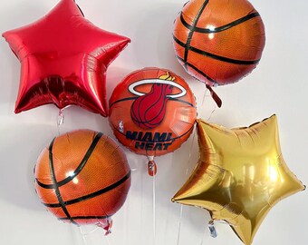 Heat Basketball Decorations, Basketball Party, Game Day Balloons, Basketball Banquet Decorations COL400