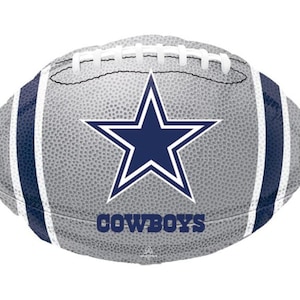 Cowboys Balloon 18&quot; | Football Party Decor | Sports Balloon | Tailgate Decor | Football Birthday Photo Prop | BAL242