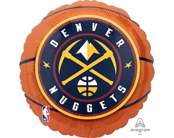Nuggets Basketball Balloon | Basketball Party Decor | Sports Balloon | Basketball Party Decor | Basketball Birthday Photo Prop