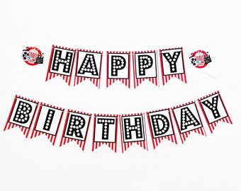 Happy Birthday Movie Night Banner, Movie Themed Sign, Movie Night Decorations, Carnival Birthday Party, Concessions Sign P348