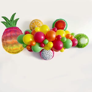 Tutti Frutti Birthday Party | Colorful Summer Balloons | Tutti Frutti Party Props | Pineapple Party Decor | COL350