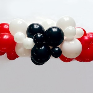 Red and Black Party Decor, Valentine&#39;s Day Balloon Garland, Holiday Balloon Party Kit, Christmas Party Decorations, Balloon Backdrop