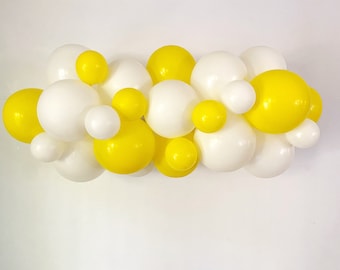 Yellow, White Balloon Garland, Balloon Party Kit, Yellow Party Decorations, Yellow and White Garland, Yellow Party Decorations