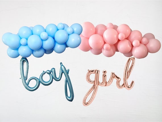 Gender Reveal Party Gender Reveal Decor Boy Girl Party Baby Shower Decor  Pink Baby Shower Blue Baby Shower Gender Balloons 