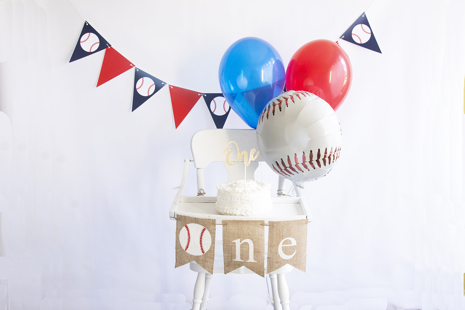 Baseball First Birthday Collection Baseball Party Decor With Etsy