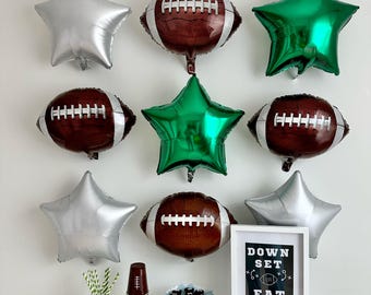 Football Balloons | Sports Party Balloons | Football Party Decorations | Photo Booth Backdrop