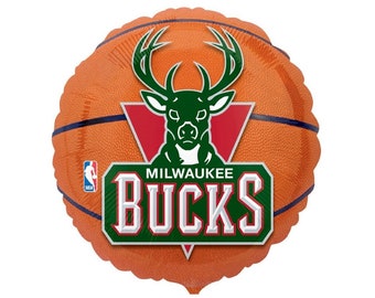 Bucks Basketball Balloon | Basketball Party Decor | Sports Balloon | Basketball Party Decor | Basketball Birthday Photo Prop