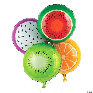 Tutti Fruitti  Balloons, Fruit Party Decorations, Dragon Fruit Balloon, Kiwi, Orange, Watermelon Party Decorations, BAL244