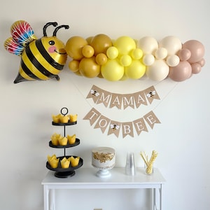 Mama To Bee Party Decorations, Bumblebee Baby Shower, Bumble Bee Balloon Decoration, Spring Baby Shower Balloons Summer Baby Shower Balloons