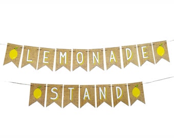 Limonade Stand Banner, Sommer Party Banner, Limonade Party Zeichen, Limonade Stand Banner