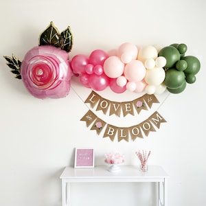 Rose Garden Party, Tea Party Decorations, Pastel Balloon Garland, Bridal Shower, Spring Birthday Decor, Mother&#39;s Day, Baby Shower