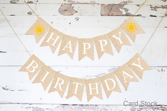 Little Miss Sunshine Birthday Banner, Summer Birthday Party Decoration, Happy Birthday Banner, Summer Birthday Garland, Sunshine Party Il_570xn