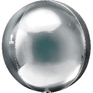 Silver Orb Balloon, Round Silver Ball Balloon, Silver Ball Ultrashape Balloon