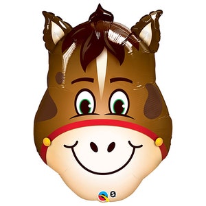 Horse Farm Animal Balloon | Farm Party Decor | Barnyard Party Props | Horse Party Decoration | Farm Birthday Party Decor | Farm Balloons