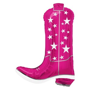 Pink Cowgirl Boot Balloon |  Cowgirl Party Decor | Western Party Props | Rodeo Party Decoration |