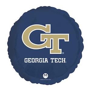 Georgia Tech University Balloon | Yellow Jackets Decor | College Graduation | Football Party Decor | Sports Balloon | Tailgate Decor