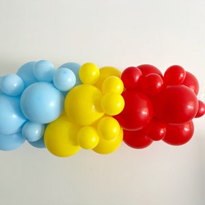 Colorful Balloon Garland | Multi-Color Balloon Decor | Red Balloon Decor | Yellow Balloon Decor | Blue Balloon Decor | Balloon Garland