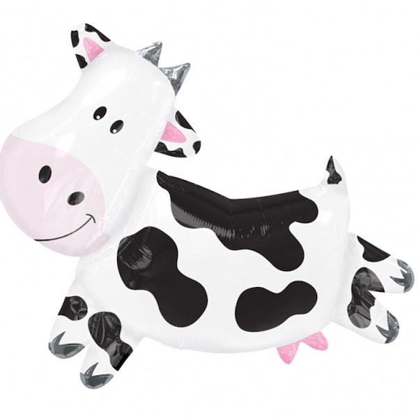 Cow Large Farm Animal Balloon | Farm Party Decor | Barnyard Party Props | Cow Party Decoration | Farm Birthday Party Decor | Farm Balloons