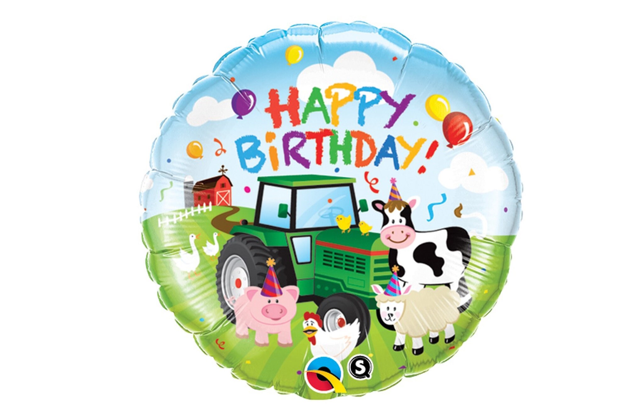 Palloncino XXL Trattore In Pellicola 60 Cm – A Elio (7 Giorni) O Aria, Decorazione Per Feste A Tema Agricolo, Compleanno Bambini, Regalo, Made In Italy