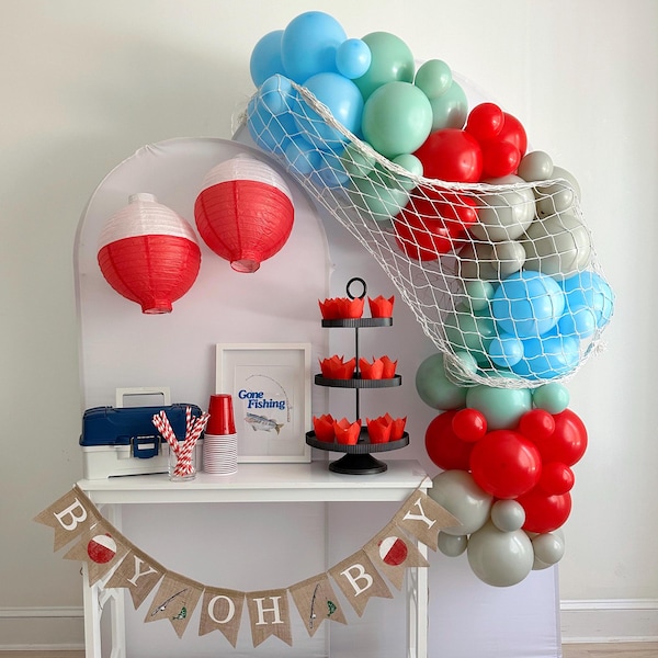 Bundel vissen babyshower | Feestdecoraties voor kleine vissers | Boy-Oh Boy-douchedecoratie