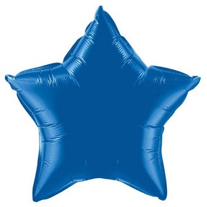 Blue Star Balloon, Star Shaped Foil Balloon, Blue Accent Balloon