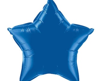 Blue Star Balloon, Star Shaped Foil Balloon, Blue Accent Balloon
