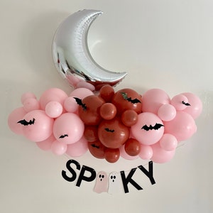 Halloween Party Decorations | Spooky Banner |  Halloween Balloons | Spooky Season | October Birthday Decor | Halloween Birthday Party Decor