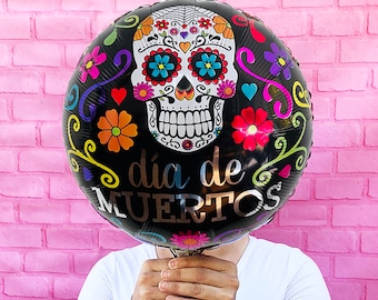 Halloween Party Decorations | Day of the Dead Balloon | Dia de los Muertos | Halloween Balloons | Sugar Skull Balloon