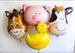 Farm Party Decorations, Farm Animals Balloon Set, Cow Balloon, Pig Balloon, Horse Balloon, Duck Balloon, Barnyard Party Decor COL026 