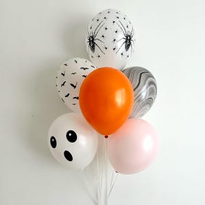 Halloween-ballonboeket | Decoraties Halloween-verjaardagsfeestje | Spookballonnen | Spinnen- en vleermuisballonnen | Halloween-feestdecoratie meisjes