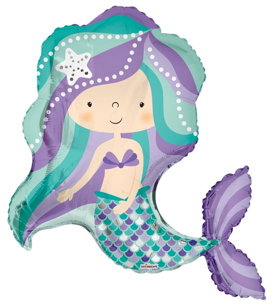 Mermaid Balloon, Mermaid Party Décor, Mermaid Party Prop Il_570xn