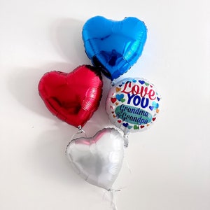 I Love You Grandma and Grandpa Balloon, Grandparent&#39;s Day Balloon Set | Grandparent&#39;s Appreciation Day Decor |