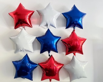 USA Star Luftballons | Volkstrauertag Ballons | Fourth of Jully Ballon Wanddekorationen | Fantastische Party Dekoration