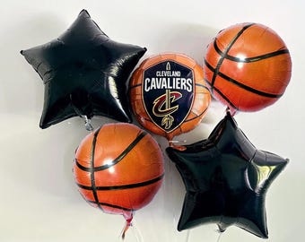 Cavaliers Basketball Decorations, Basketball Party, Game Day Balloons, Basketball Banquet Decorations COL383