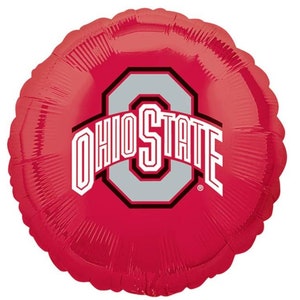 Ohio Balloon 17&quot; | Football Party Decor | Graduation Party Balloon | Sports Balloon | Tailgate Decor | Football Balloon | BAL311