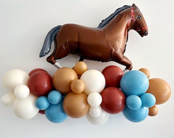 Horse Party Decorations, Derby in Kentucky Balloon Decoration, Horse Birthday Balloons
