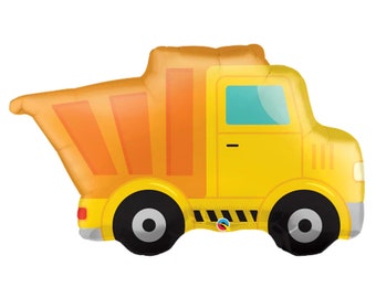 Dump Truck Balloon, Construction Party Dump Truck, Construction Party Balloons