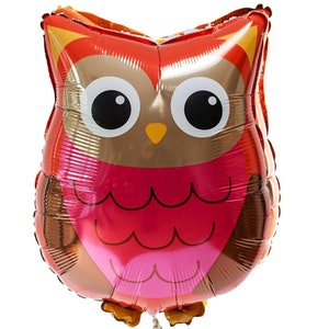 Woodland Owl Balloon, Woodland Party Decor, Owl Party Decoration, Woodland Birthday Party, Large Foil Balloon, Woodland Owl Decor