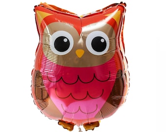 Woodland Owl Balloon, Woodland Party Decor, Owl Party Decoration, Woodland Birthday Party, Large Foil Balloon, Woodland Owl Decor